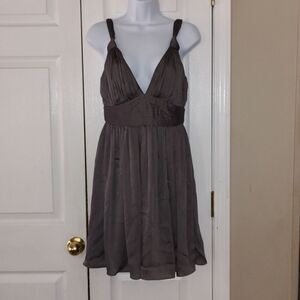 BCBGeneration  pewter  party wedding graduation dress  Sz 6